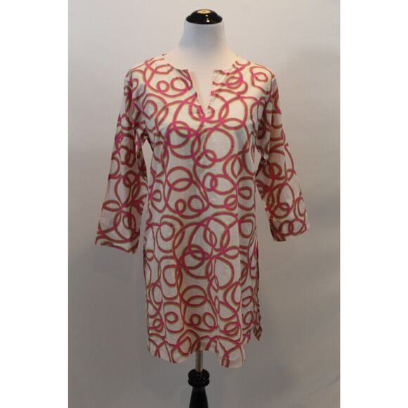 GRETCHEN SCOTT Sz S Small Mommy & Me Tunic String Thing Pink Green NWT - Picture 4 of 8